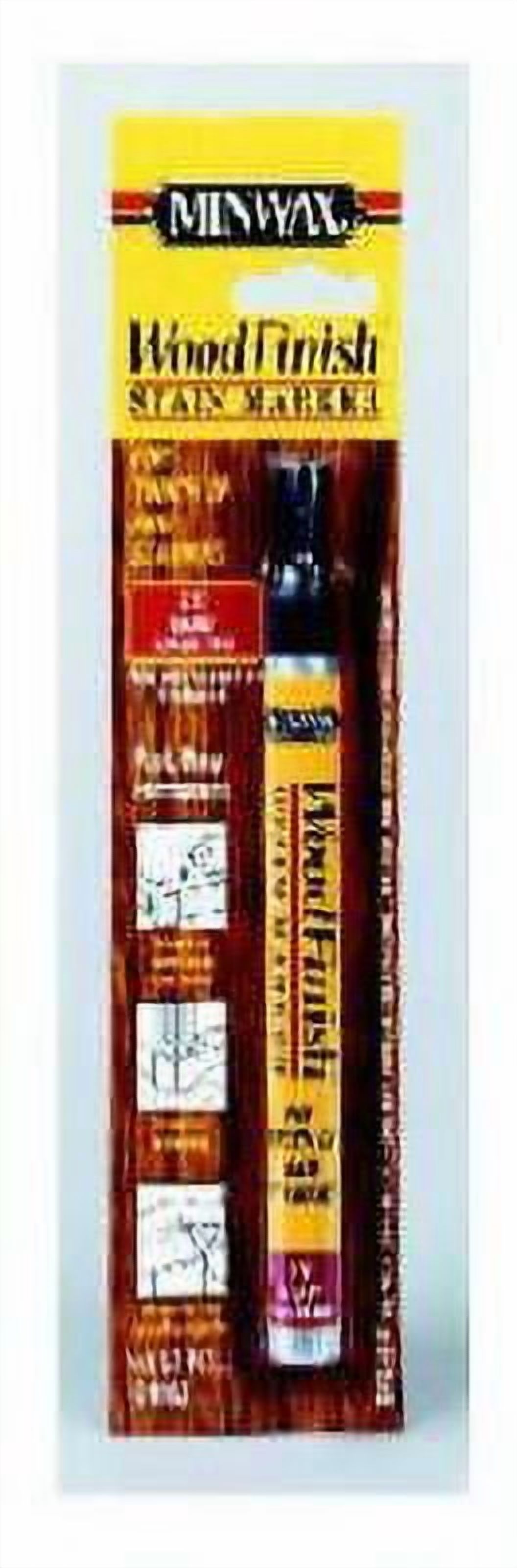 2Pc Minwax Wood Finish Stain Marker Semi-Transparent Ebony Oil-Based Stain Marker 0.33 oz