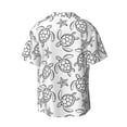 thumbnail image 2 of Vsdgher Sea Turtle Print Men's Wrinkle Free Untucked Cuban Shirt Business Casual Button Down Shirts Short Sleeve Shirt, 2 of 7