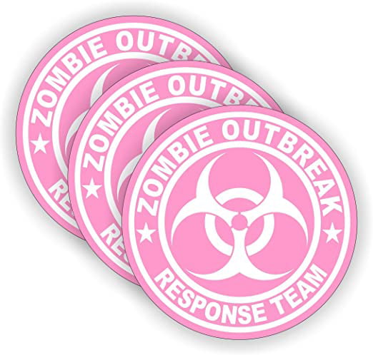 Zombie Outbreak Response Team Hard Hat Sticker Helmet Label Decal Hot 