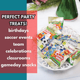 thumbnail image 6 of Soccer Lollipop Champ Rings, World Tournament Stickers Included, No Artificial Dyes, Individually Wrapped, 50 Count, 6 of 6