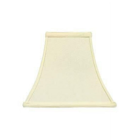 Eggshell Silk 12 Inch Square Bell Lampshade Replacement 6x12x10