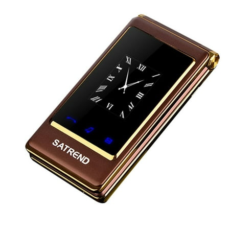 Double Flip Cell Phone (A15 Flip Double Screen Mobile Phone 3.0 inch Screen 240*320 Pixels Resolution Dual Card Dual Standby)