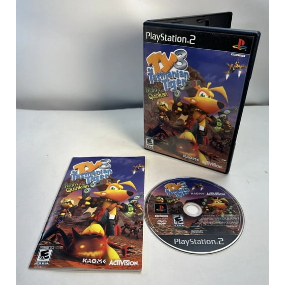 Pre-Owned Ty The Tasmanian Tiger 3: Night of the Quinkan - Complete in Box - Black Label - Tested - Playstation 2 PS2