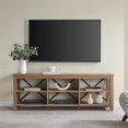 thumbnail image 3 of Henn&Hart 68" Golden Brown/Metal TV Stand, 3 of 8