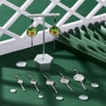 thumbnail image 2 of 1 Box 24 Sets 6 Sizes DIY Blank Dome Dangle Earring Making Kit Stainless Steel Earring Hooks with Flat Round Tray Blank Earring Pendants Setting Metal Dangle Earrings for Jewelry Making, 2 of 6