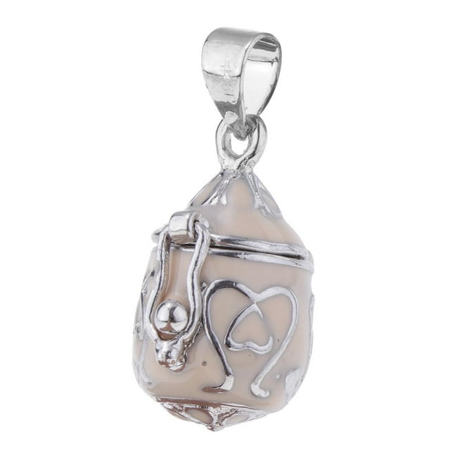 Pendentif Urne Ovale en Émail Commémoratif Porte-Cendres de Crémation Souvenir