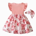 thumbnail image 6 of Toddler Girl Clothes Outfit Baby Girl Romper Dress My First Easter Fly Sleeve Flower Dress Cute Baby Summer Clothes Baby Girl Gifts, 6 of 8