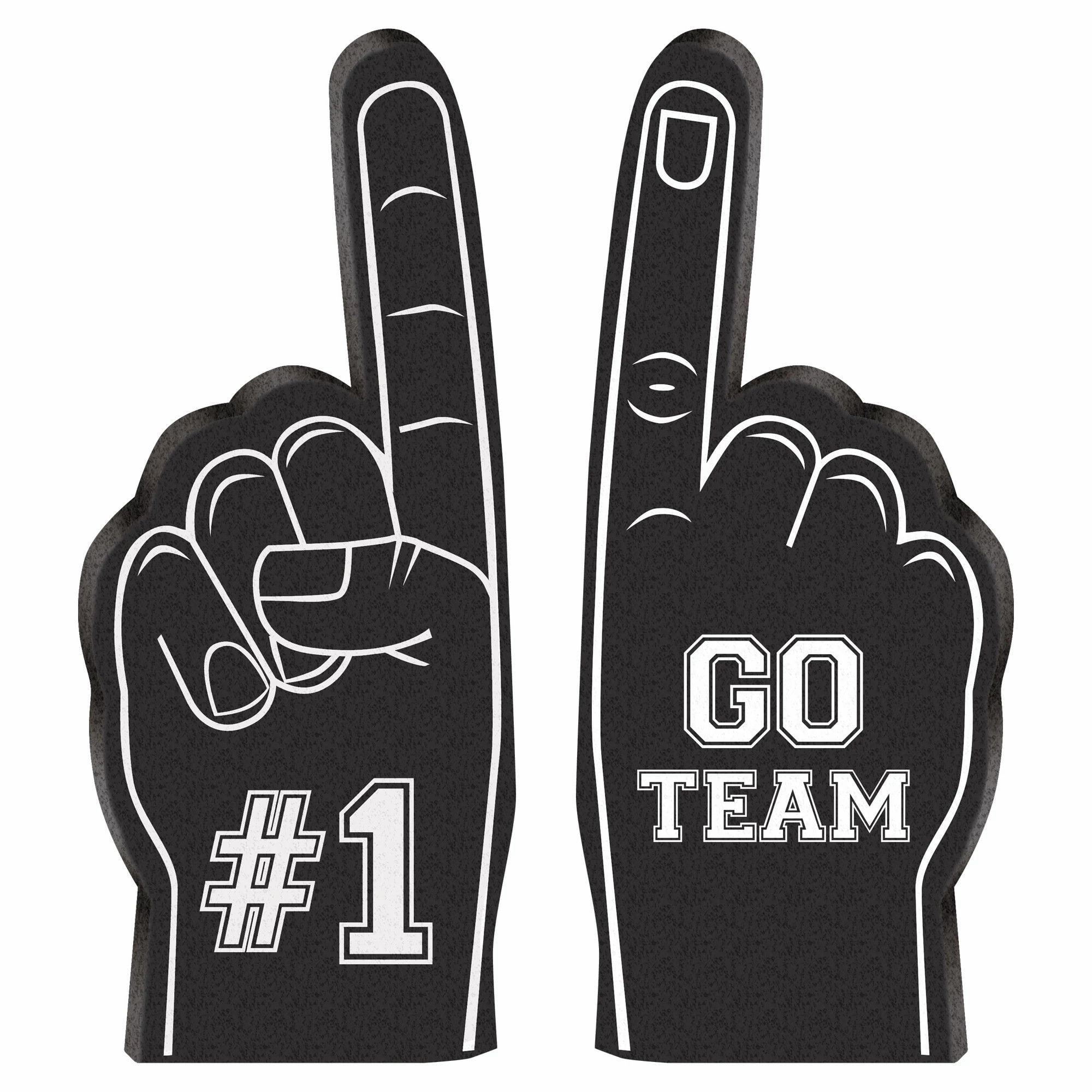 Number 1 Go Team Mini Foam Fingers Foam Party Favors, 12 CT, 5.125