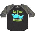 thumbnail image 3 of Inktastic My Yaya Loves Me- Cute Narwhal Boys or Girls Toddler T-Shirt, 3 of 5