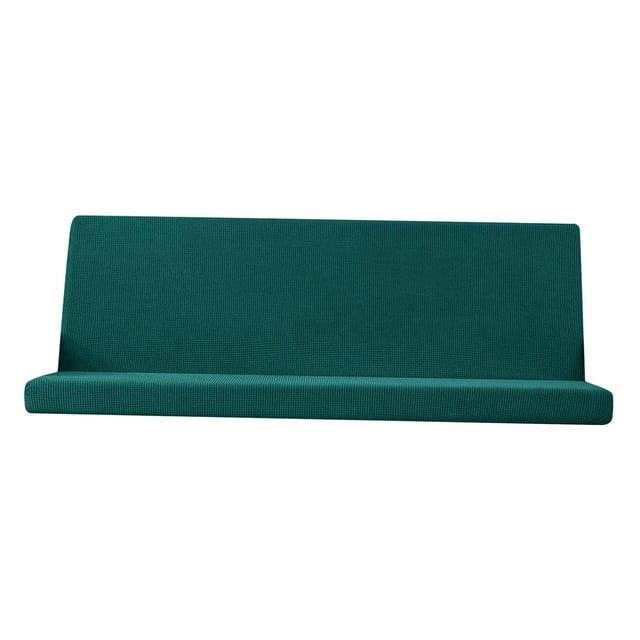Jacquard Stretch Armless Futon Cover, Full Size Mattress Cover, Elastic Washable Dust- Sofa Cover Blue