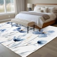 thumbnail image 4 of 6'x9' Area Rugs, Blue Spring Floral Indoor Outdoor Area Rug for Living Room Bedroom, Watercolor Botanical Summer Flower Washable Bathroom Rugs Kitchen Floor Carpet Mats Home Decor Aesthetic, 4 of 8