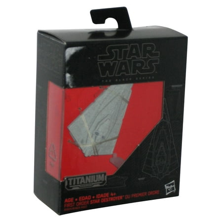 Hasbro Star Wars: The Force Awakens Black Series Titanium - First Order Star Destroyer, Nave In Metallo, Collezione Da 5 X 8 Cm Circa