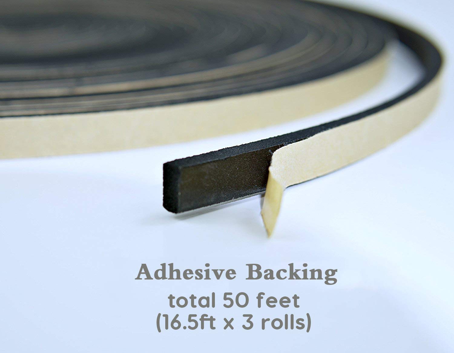 X AUTOHAUX Weather Stripping Tape Foam Insulation Single Side Adhesive 16ft x 1 Inch x 3//25 Inch