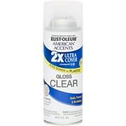 Rust-Oleum American Accents Ultra Cover 2X Gloss Clear Spray Paint and Primer in 1, 12 oz