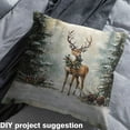 thumbnail image 2 of Feelyou Deer Animal Fabric by the Yard 1 Yard for Kids, Merry Christmas Room Decor Fabric by the Yard, Jungle Xmas Tree Fabric for Sewing, Lightweight Room Decor, 2 of 6