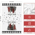 thumbnail image 6 of SM-XLHN Xmas Tree Gift Box Merry Christmas Kitchen Towels Dish Towels, 18x26 Inch Holiday Merry Bright Winter Decoration Hand Towels Set of 2, 6 of 6
