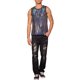 thumbnail image 2 of CAMISAS PARA HOMBRES INSPIRE CHIC Lentejuelas Cuello Redondo Sin Mangas Top Metálico XL Plata, 2 of 6