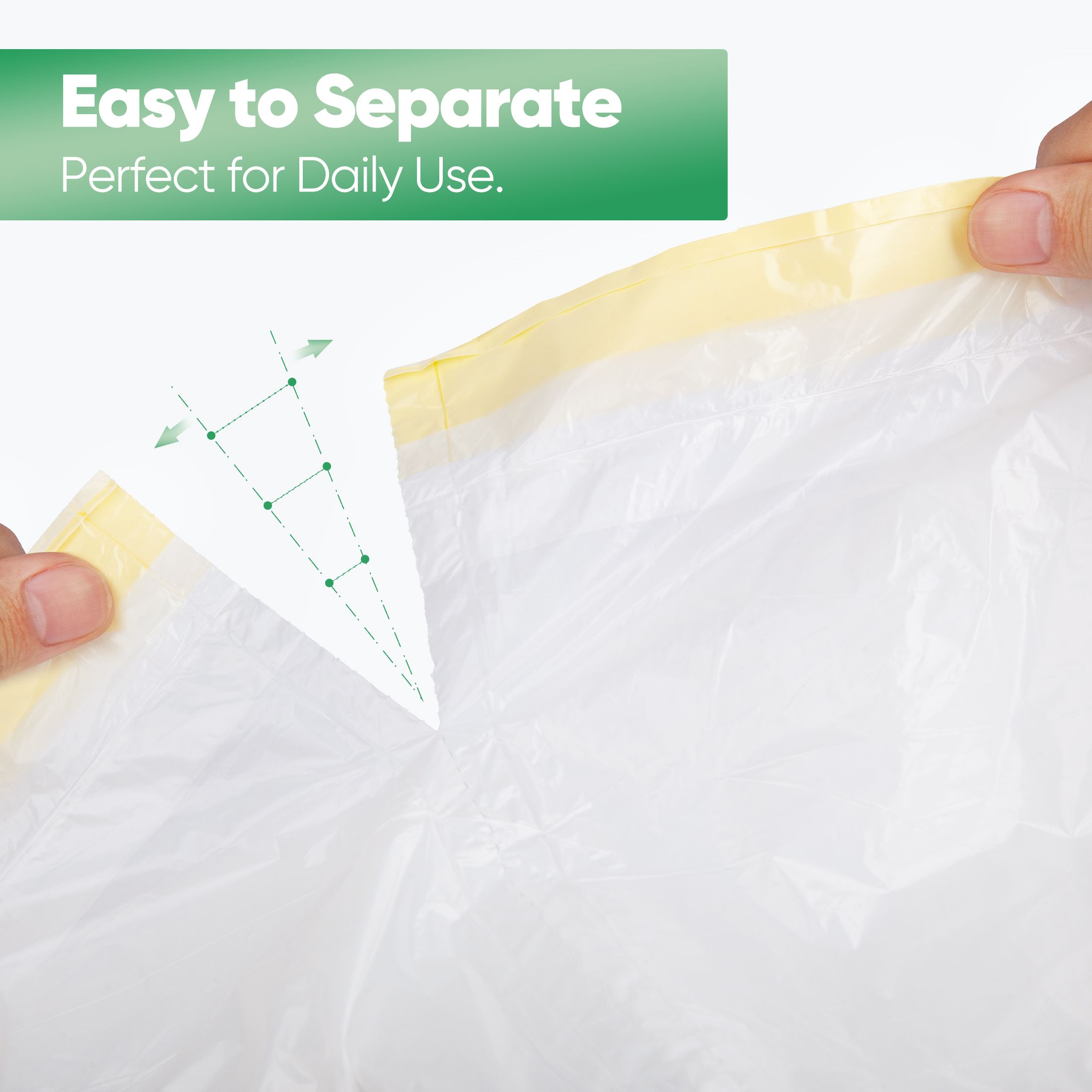 MYSPRI 13 Gallon Trash Bags, Lemon Scent, 80 Count photo 4