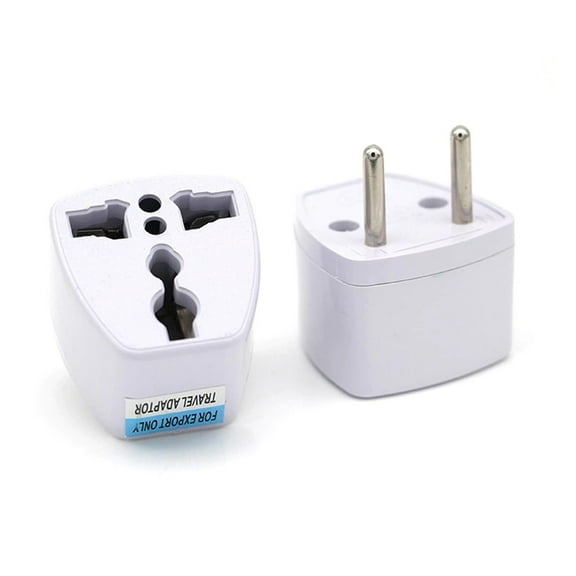 Lindmeyers 2x Travel Adapters US to EU Europe Asia Plug Universal Charger Outlet Converter