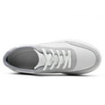 thumbnail image 3 of CMR CHAMARIPA Men's Casual Height Increasing Shoes Leather Elevator Sneakers White 6CM / 2.36 Inches, 3 of 9
