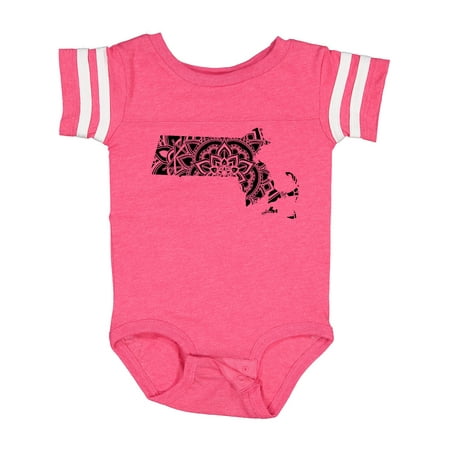 

Inktastic Massachusetts Silhouette Mandala Gift Baby Boy or Baby Girl Bodysuit