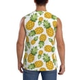 thumbnail image 4 of Goofa Pineapple Printed Men's Sleeveless T-Shirt - Athletic Gym Workout Tank Top for Men - Moisture-Wicking, UPF 30+ Quick-Dry Muscle Tee-3X-Large, 4 of 8