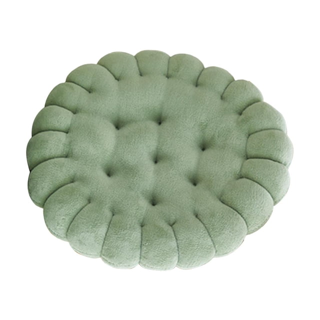 Cojín redondo para silla, decorativo, moderno, grueso, para decoración del hogar Verde