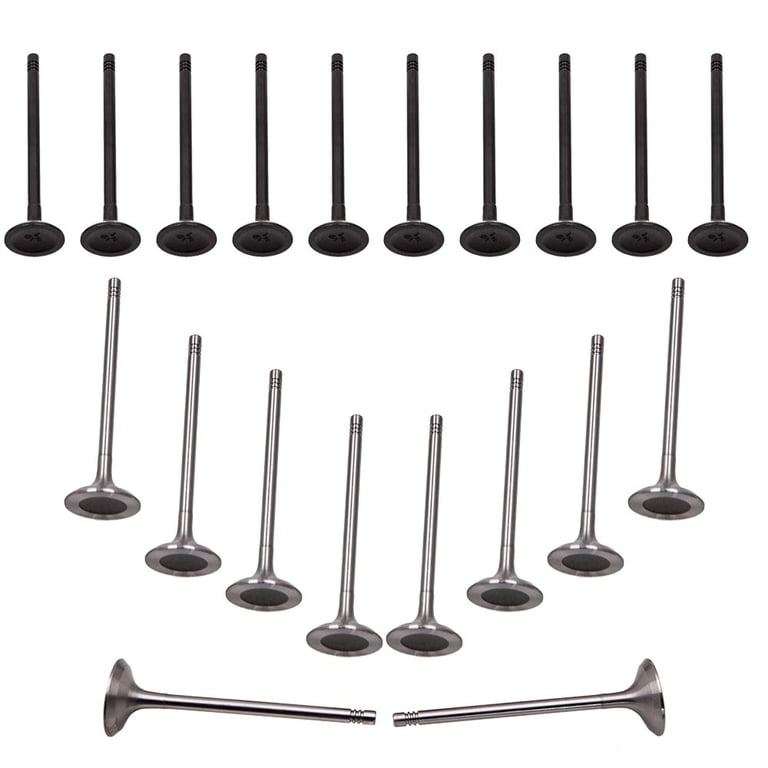 Kmowoo 20pcs Intake & Exhaust Valves 6mm Stem for Volvo XC60 XC70 