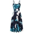 thumbnail image 1 of Leutsin Robe Maxi pour Femmes Aguichant à Imprimé Floral, Dos Nu, à Bretelles, Grande Taille, Sans Manches, Décontractée, Robes Maxi Grande Taille, 1 of 7