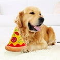 thumbnail image 4 of Plush Dog Squeaky Toy for Small Medium Dogs Dog Accessories Reducing Boredom , Pizza, 4 of 7