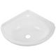 thumbnail image 3 of ColoMX Lavabo pequeño para baño: lavabo de pared, lavabo triangular flotante de esquina, lavabo de tocador con orificio para grifo para baños domésticos., 3 of 7