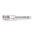 thumbnail image 3 of 10k White Gold Survivor Collection Clear/Pink Swarovski Topaz Joanna Ring Size 7, 3 of 5