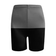 thumbnail image 5 of ShomPort Stretchy Shorts for Women Summer High Waisted Color Block Beach Shorts Yoga Running Sports Shorts, 5 of 5