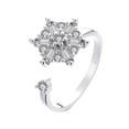 thumbnail image 1 of Rotatable Compression Adjustable Zircon Decompression Ring for Stress and Style, 1 of 1
