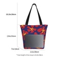thumbnail image 3 of Salouo Red Floral for Shoppers Tote for Women Foldable Handbags with Big Capacity Casual One-Shoulder Shopping Bag Hobo Bags Fit for Office/Shopping/Park, 3 of 6