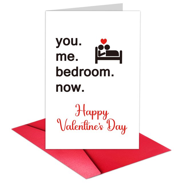 Tarjeta de San Valentín TQDaiker con Humor Romántico y Divertido con Sobre