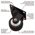thumbnail image 3 of Base giratoria de goma Caster Wheels con placa superior y cojinete 2.5, 3 of 9