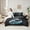Blue Black, variant on Homewish Ngalaxy Starry Sky 7-Piece Twin Bedding Sets,Natural Scenery Bedding Comforter Set,Oil Painting Artistic Sheet Sets For Girls Boys,Breathable Home Decor Reversible