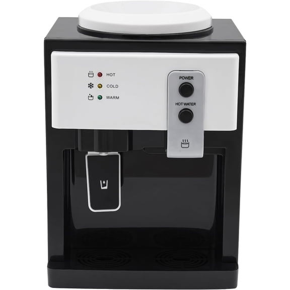 Miumaeov Top Loading Water Cooler Dispenser Desktop Electric Hot Cold Water Dispenser