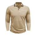 thumbnail image 4 of pstuiky manga larga para hombre, Cárdigan informal de manga larga con botones y bolsillo para hombre Tops de hombre m, 4 of 7