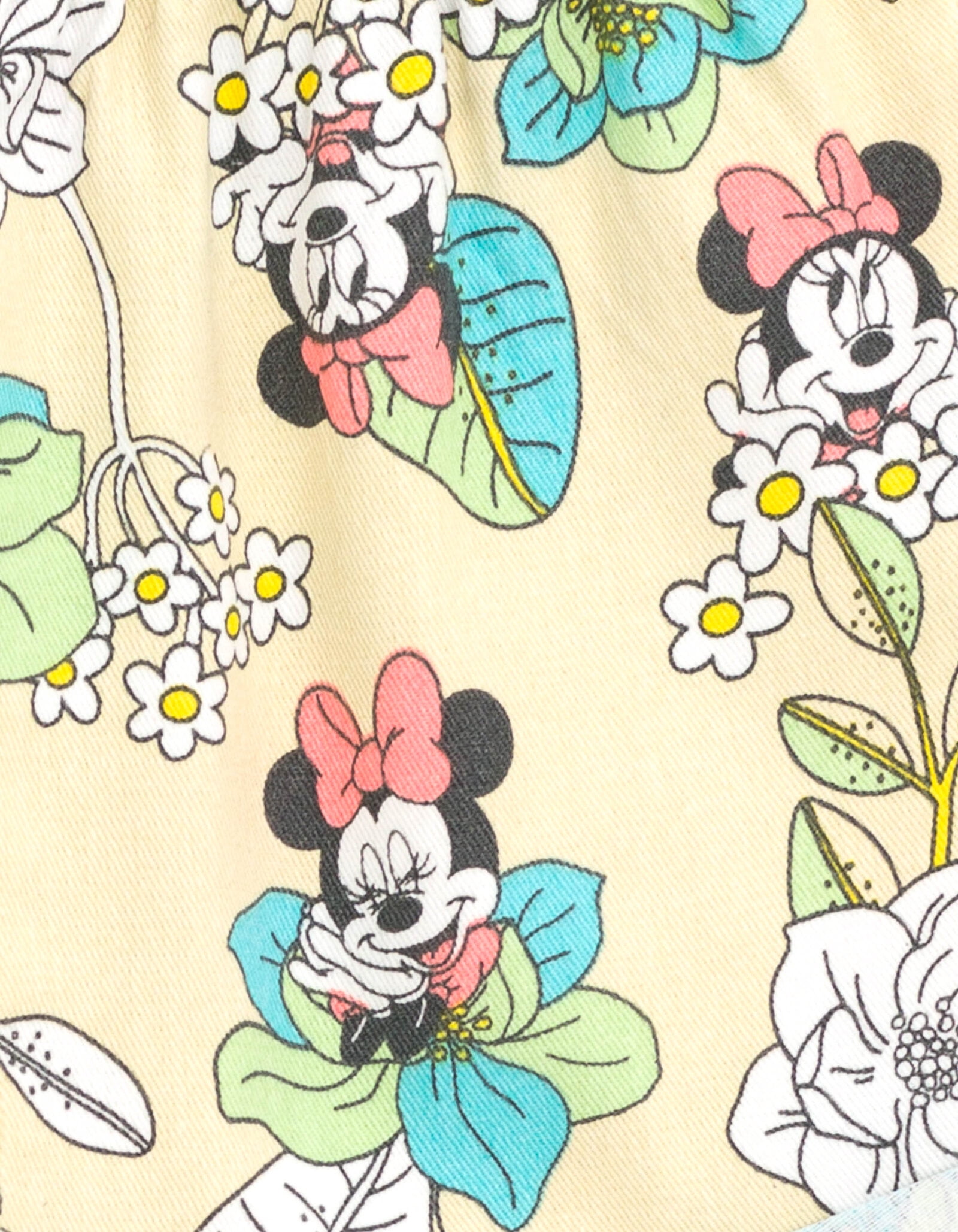 Disney Minnie Mouse Little Girls' 2-Piece Tee and Shorts Set Minnie Green Yellow
