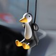thumbnail image 4 of Swinging Duck Rearview Mirrors Car Pendant Interior Hanging Ornament, Black, 4 of 5