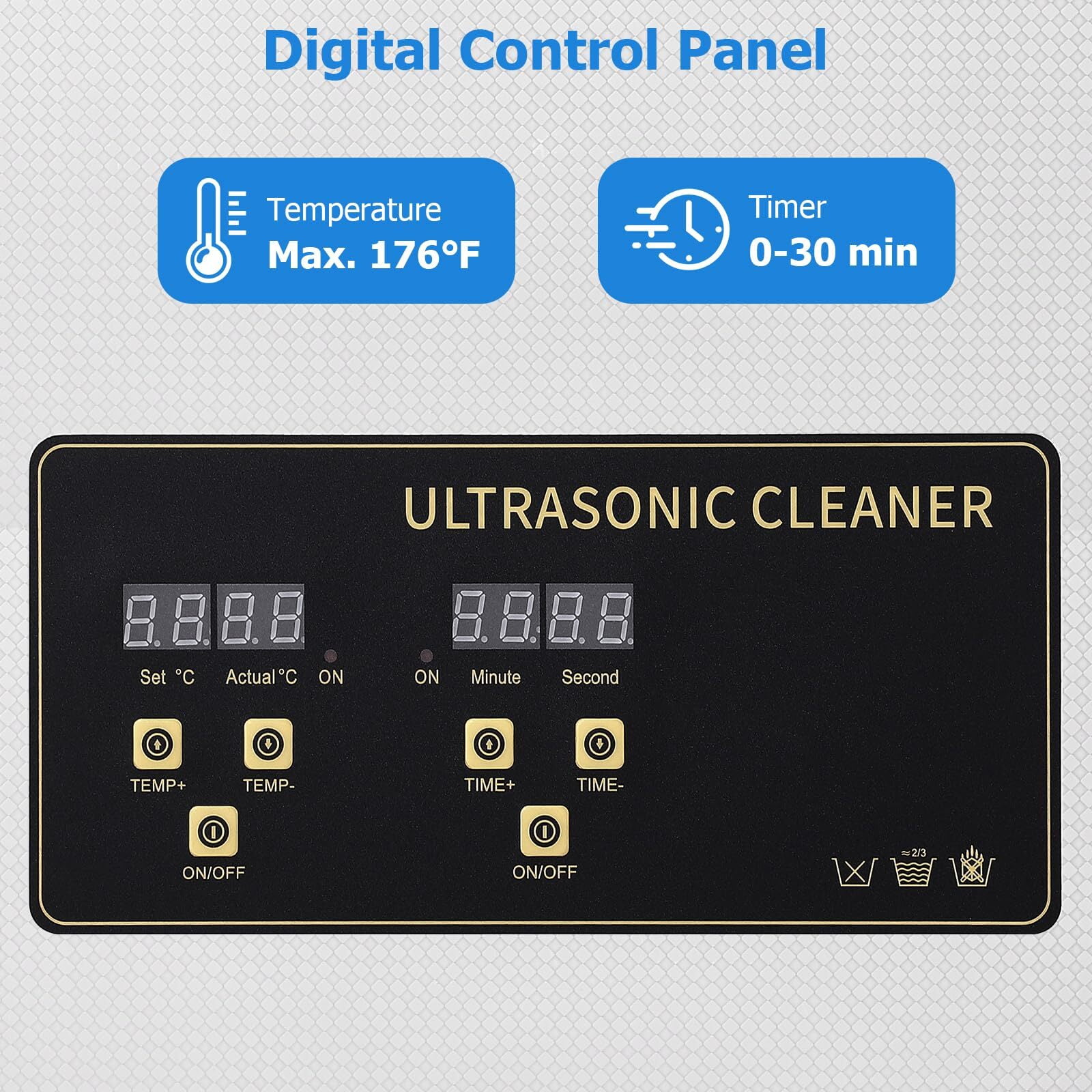 Aoile 15L Ultrasonic Cleaner with Heater & Timer, Professional Industrial Cleaning Machine for Carburetor Repairing Tools Parts Instrument
