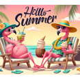 thumbnail image 4 of Tropical Theme Summer Banner Flamingo Beach Style for Outdoor Party Vacation Decoration, 4 of 7