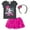 Black, variant on Marvel Spider-Man Spider-Gwen Ghost Spider Toddler Girls T-Shirt Tulle Skirt and Headband 3 Piece Outfit Set Toddler to Big Kid