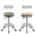 thumbnail image 3 of Uemuo Fall Turkey Pattern Round Bar Stool Seat Covers Washable Stool Cushion Slipcover Elastic Bar Chair Covers-13 inch, 3 of 7