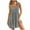 Gray, variant on Women Summer Casual Dress Sleeveless Tiered Ruffle Fashion Beach 2025 Vacation Outfits Squaer Neck Comfy Short Dress