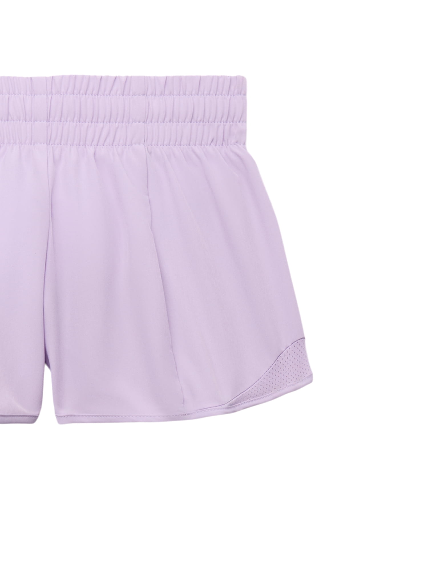 Athletic Works Girls Athletic Run Shorts, 2-Pack, Sizes 4-18 & Plus