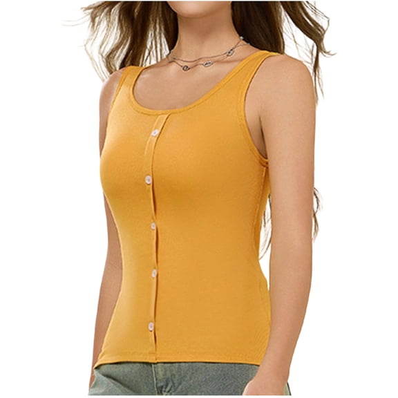 Shrysg Women’s Summer V Neck Sleeveless Tank Top - Comfortable Breathable Polyester Casual Wear - Perfect for Daily Activities