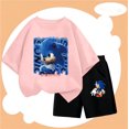 thumbnail image 3 of Conjunto de verano de 2 a 12 años para niños, ropa de pareja de Sonic, camiseta, traje para niños 2024, ropa para niñas, top para madres y niños, 3 of 5